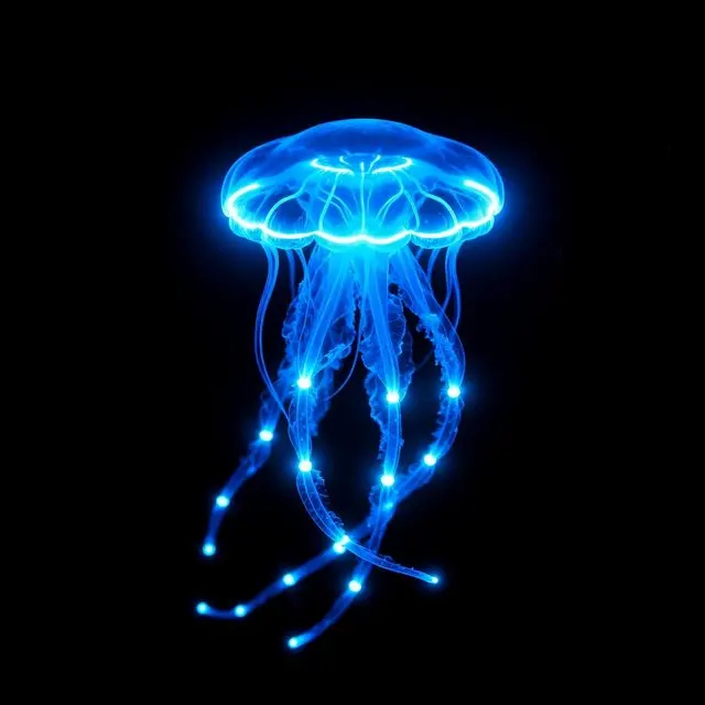 Atolla Jelly, a plate from Glowing Oceans