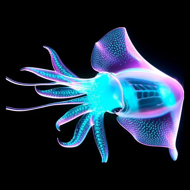 Vampire Squid, a plate from Glowing Oceans
